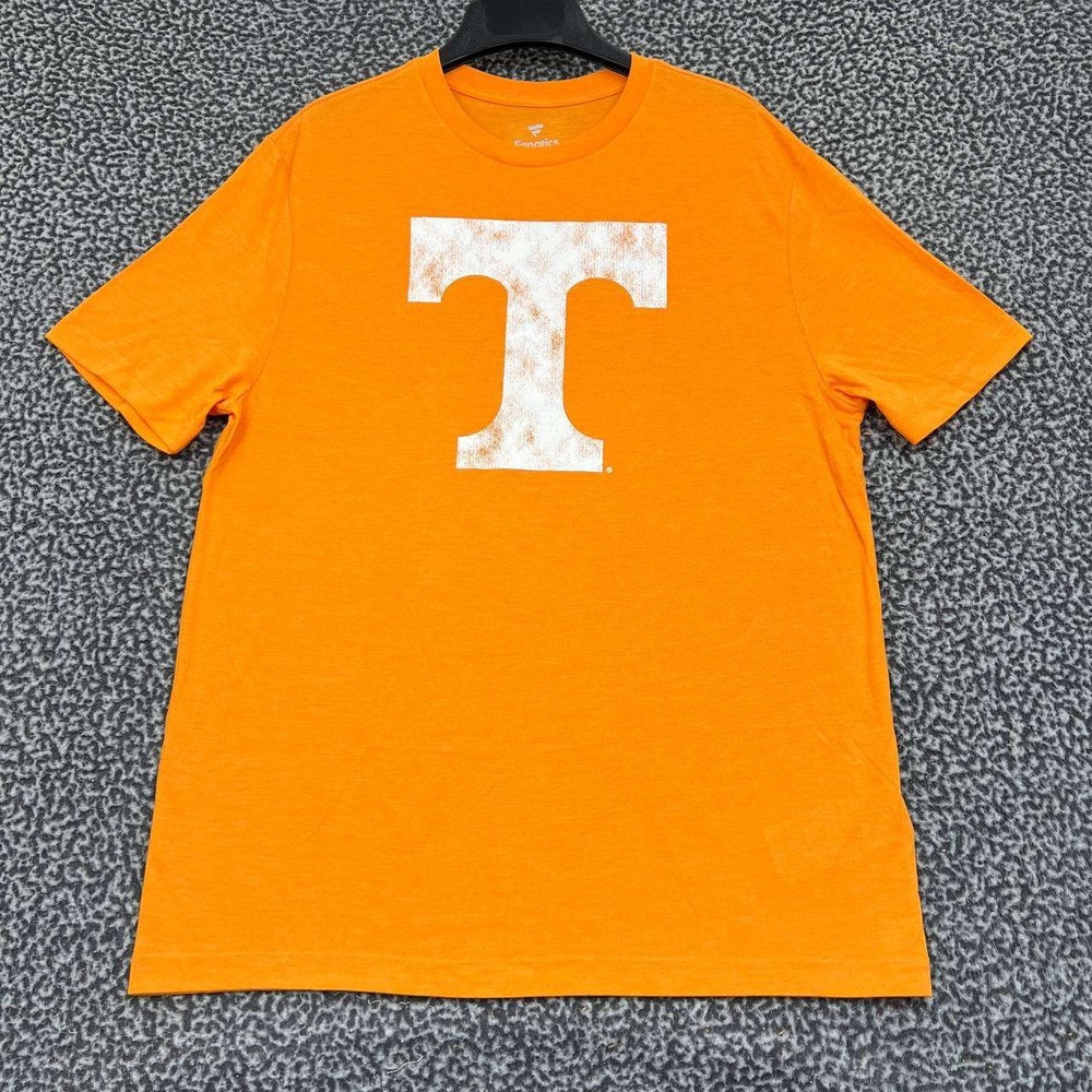 Tennessee Volunteers Shirt Men Large Orange Fanatics Short Sleeve Crew Neck L